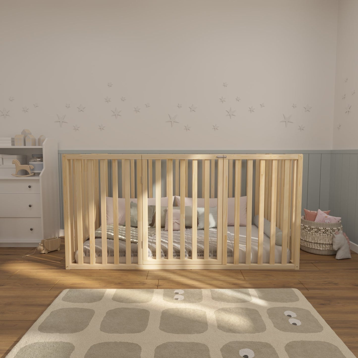 Montessori Safety Playpen Bed with Tall Rails | Designed for Special Needs